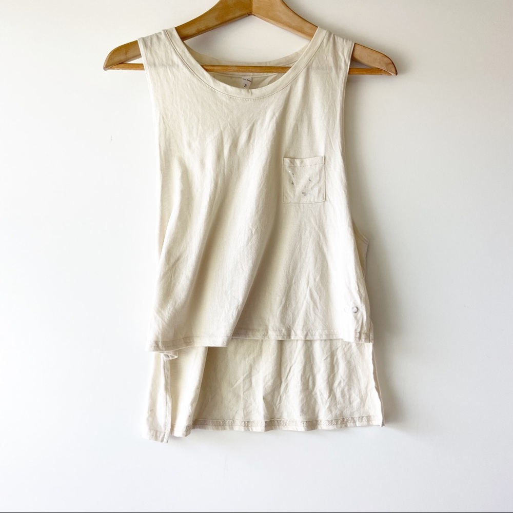 ALO Yoga Women's Cream Layered Tank Top
